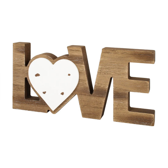 Love Heart Wood Sign