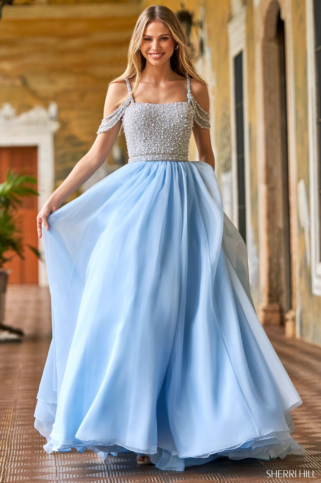 candy blue dress Cara Cara Candy Blue Floral Belted Mini Dress