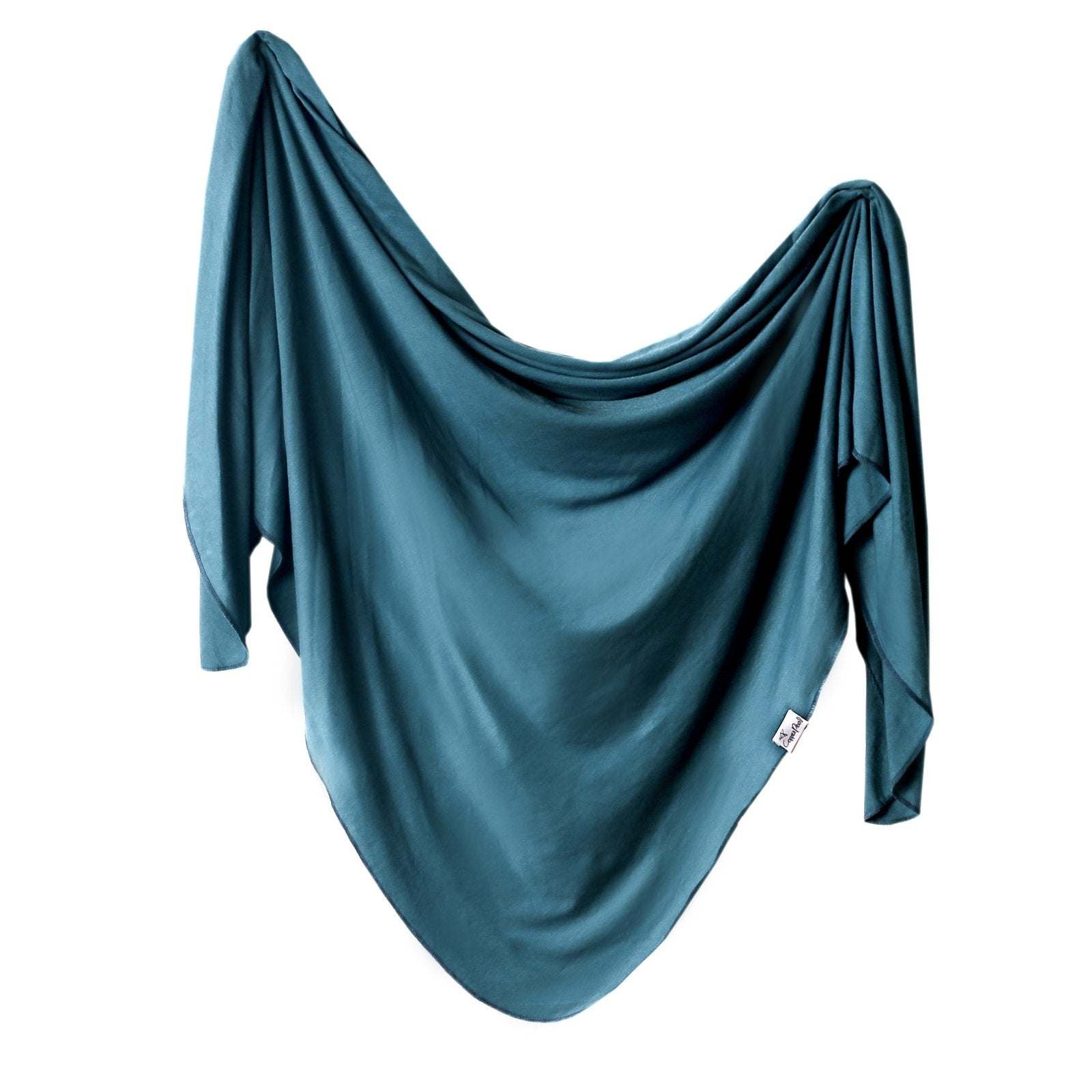 Copper Pearl Knit Swaddle Blanket Single | Steel