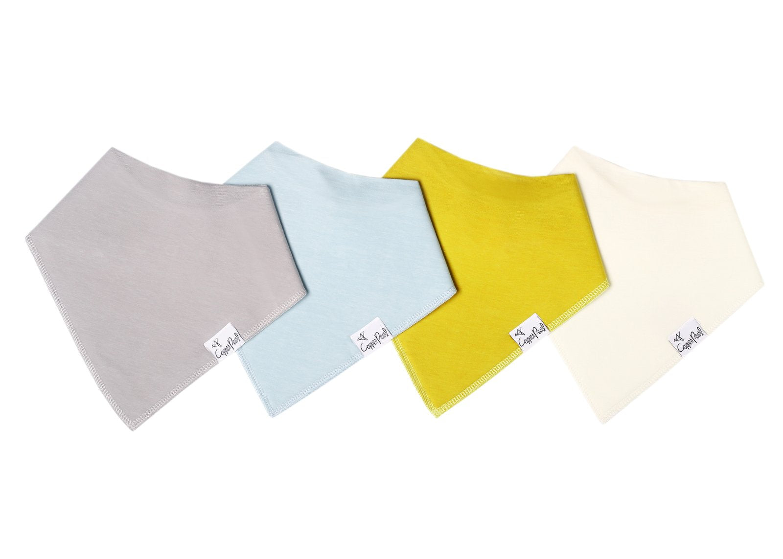 Copper Pearl Bandana Bib Set | Stone