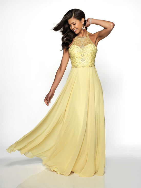 11734 Prom Dress Light Yellow