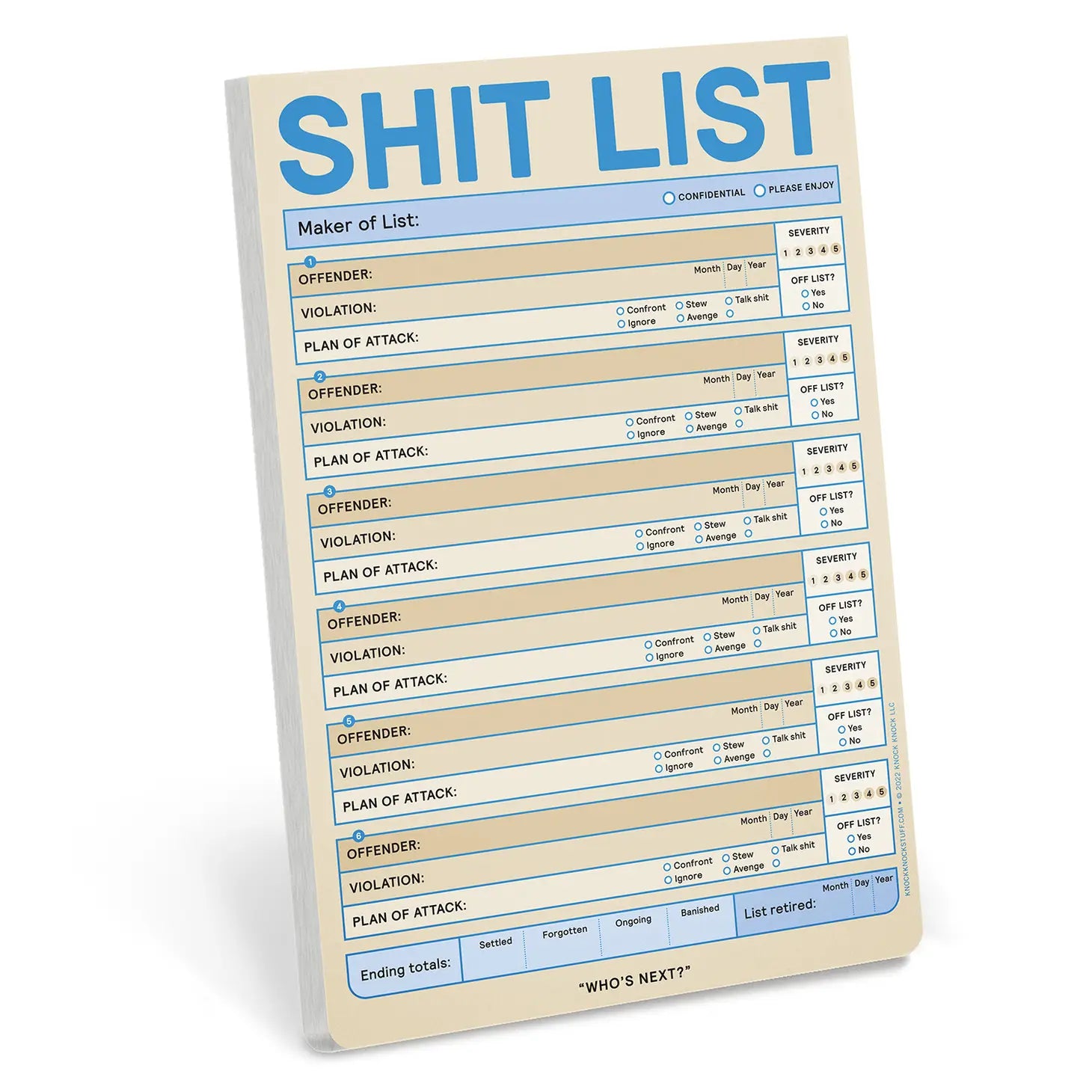Shit List Pad