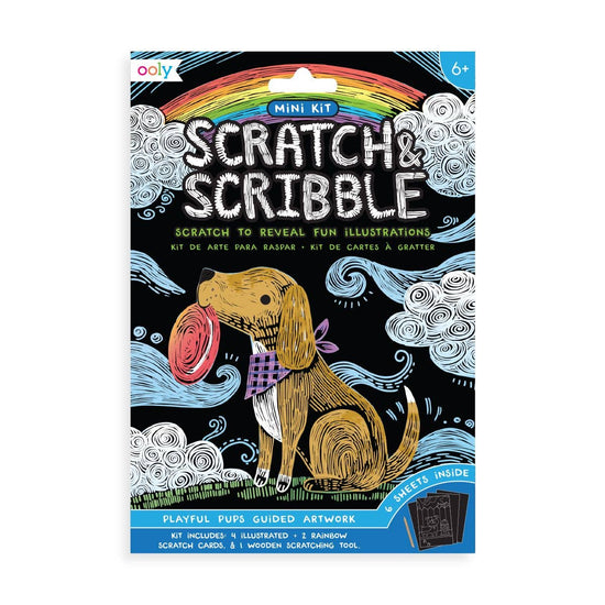 Load image into Gallery viewer, Mini Scratch &amp;amp; Scribble Art | Playful Pups
