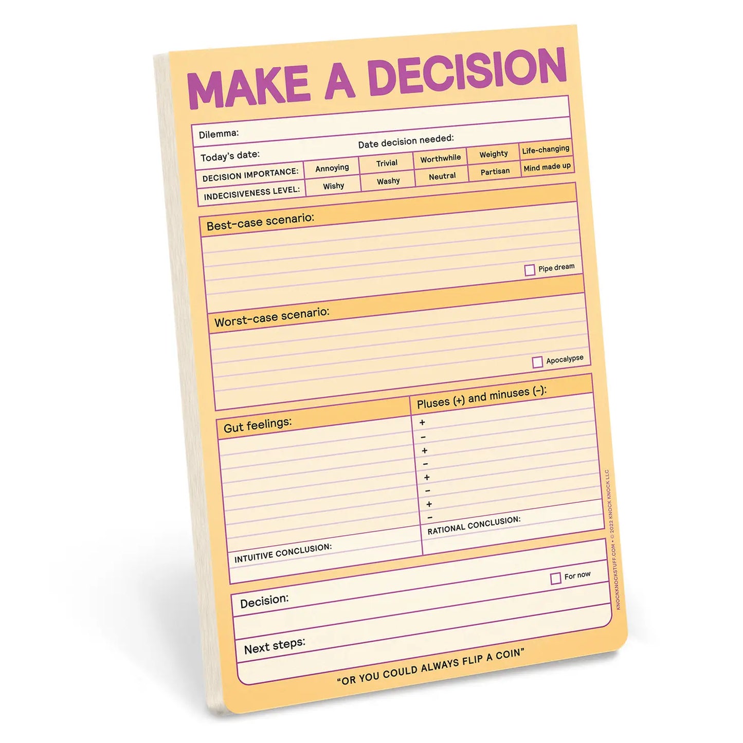 Make A Decision Pad