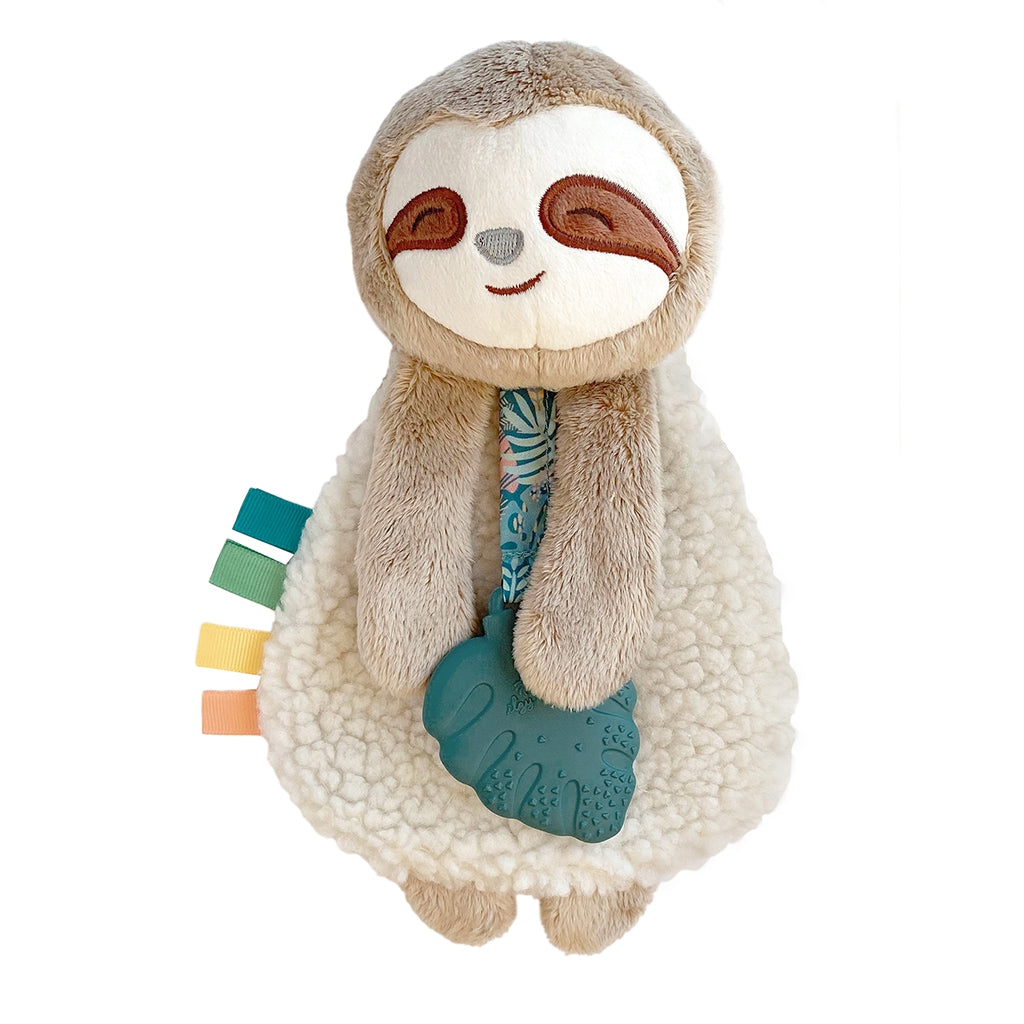 Itzy Lovey™ Plush w/ Silicone Teether Toy | Sloth