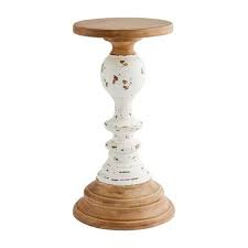 Large Wooden Rustic Candlestick