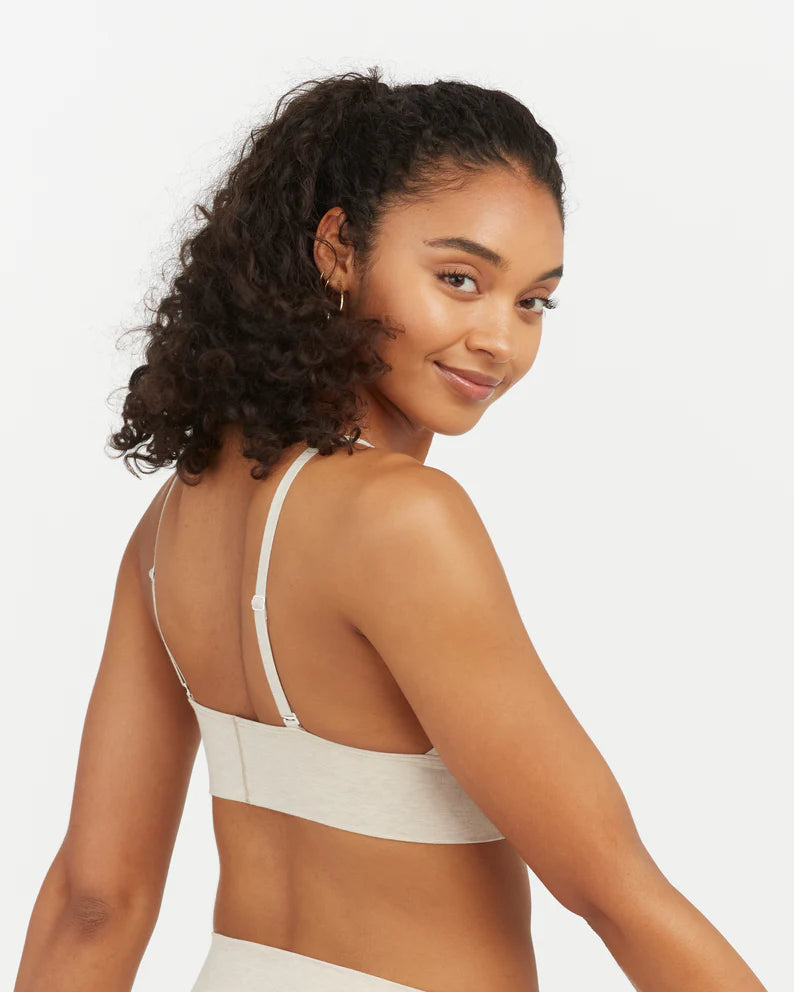 Cotton Control Bralette | Heather Oatmeal