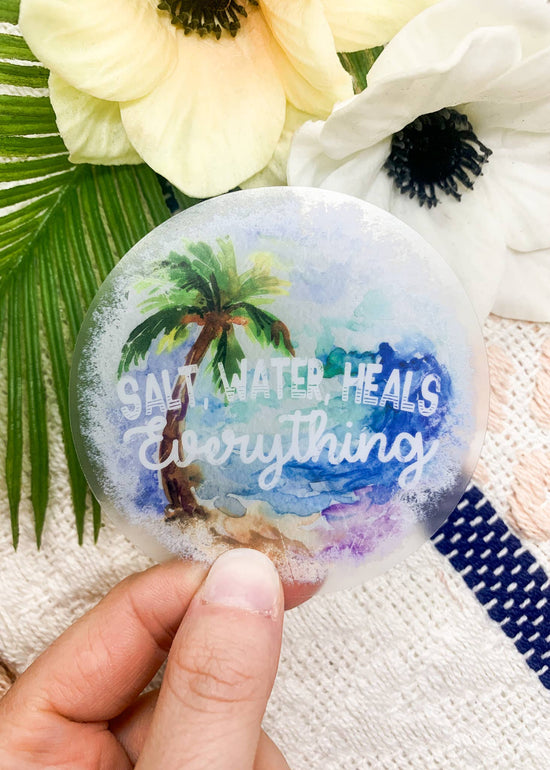 Salt Water Heals Everything Sticker