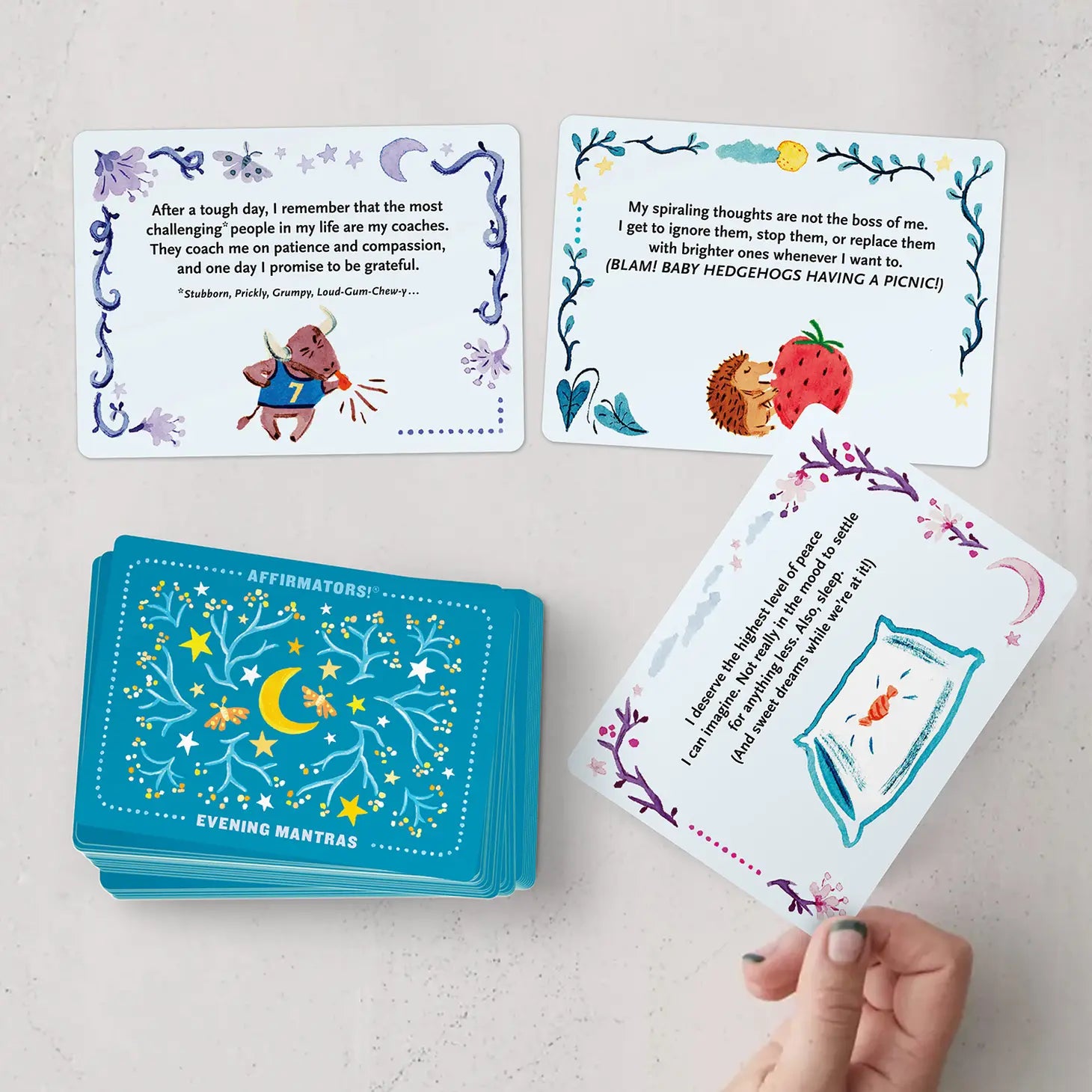 Mantras Nightly Affirmation Cards | Evening