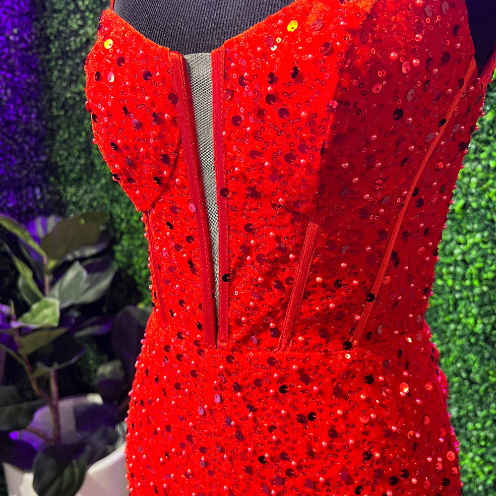
                      
                        Prom Dress 55344 | Red
                      
                    