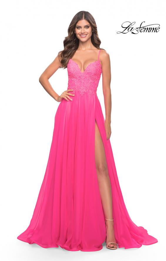 Load image into Gallery viewer, Prom Dress 31506 | Neon Pink
