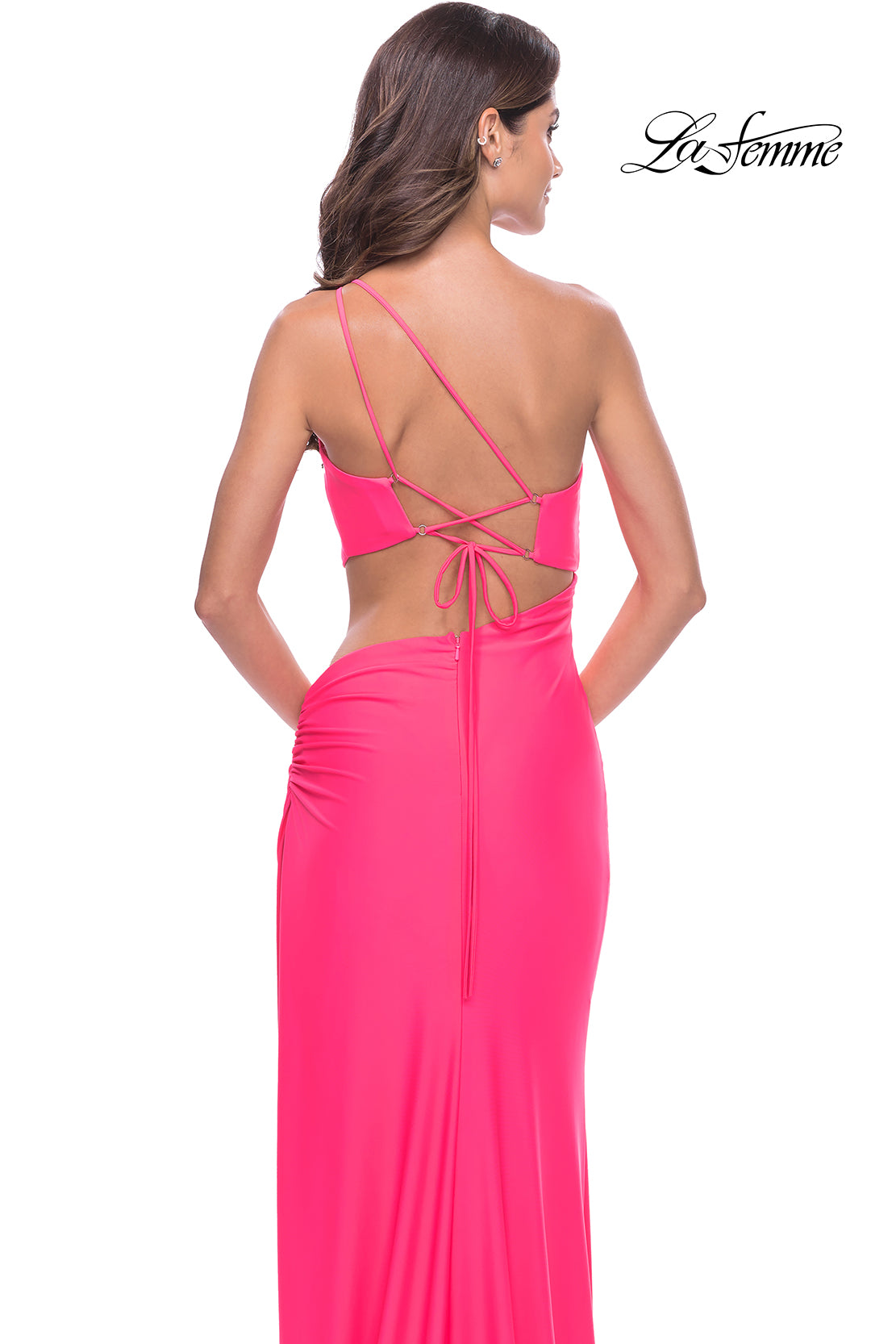 Load image into Gallery viewer, Prom Dress 31443 | Neon Pink
